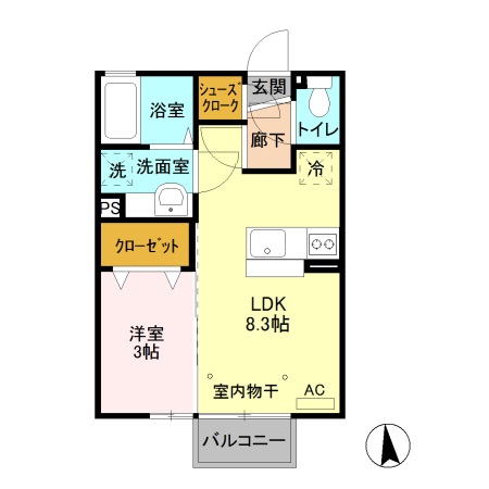 ヴィティス Bの間取り