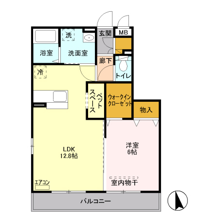 リモージュ新郷の間取り