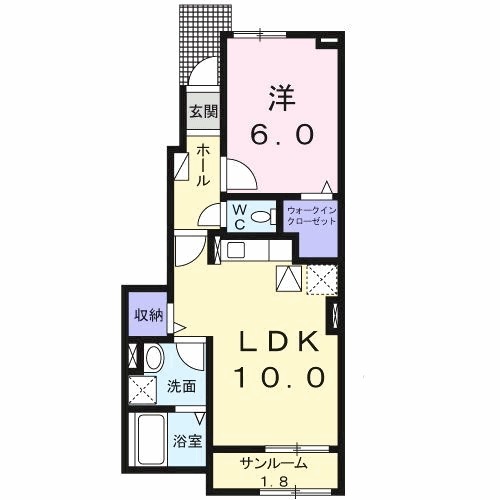 エクラン Kの間取り