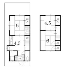 荒内貸家の間取り