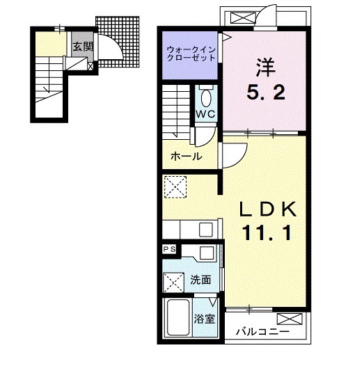 リブリオポラ Dの間取り