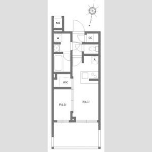 アジールコート板橋本町の間取り
