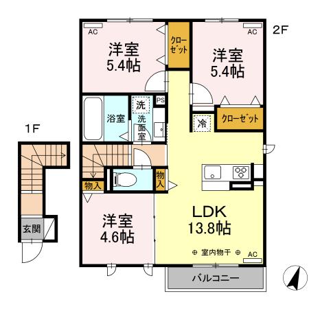 ベイベリーの間取り