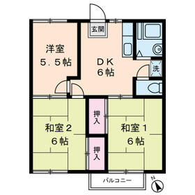 ウエスト立川の間取り