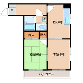 アキヨマンションの間取り