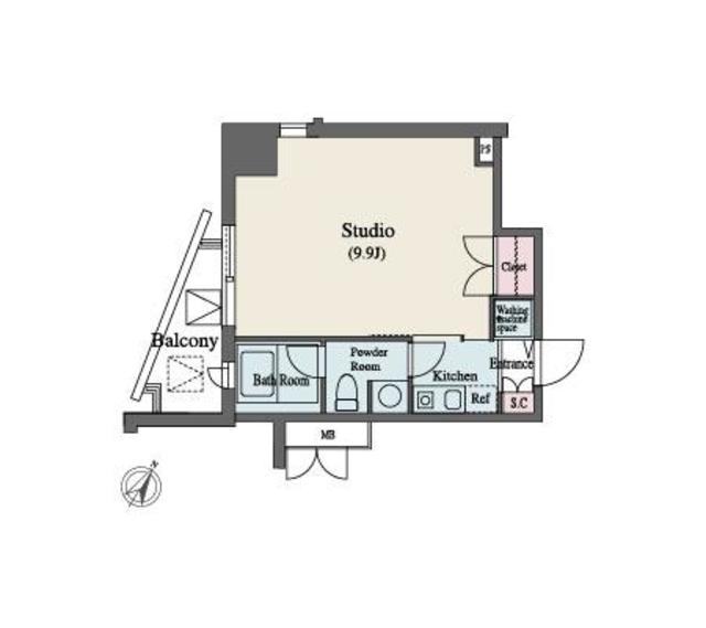 MFPR代々木タワーの間取り