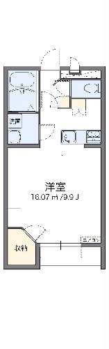 レオパレスフォースイ Aの間取り