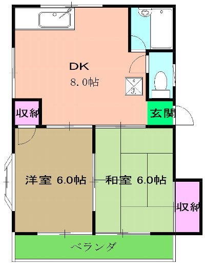 シュロスYKの間取り