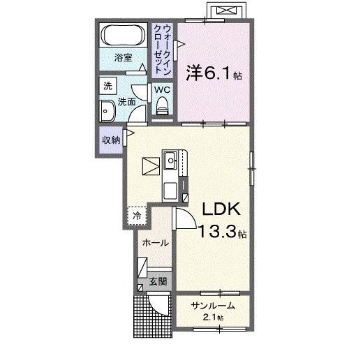 オークランド シャルマンAの間取り
