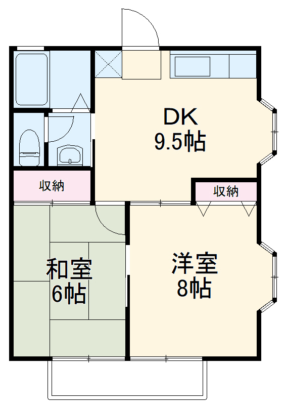 コーポ栄の間取り