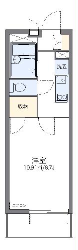 レオパレス代官町の間取り
