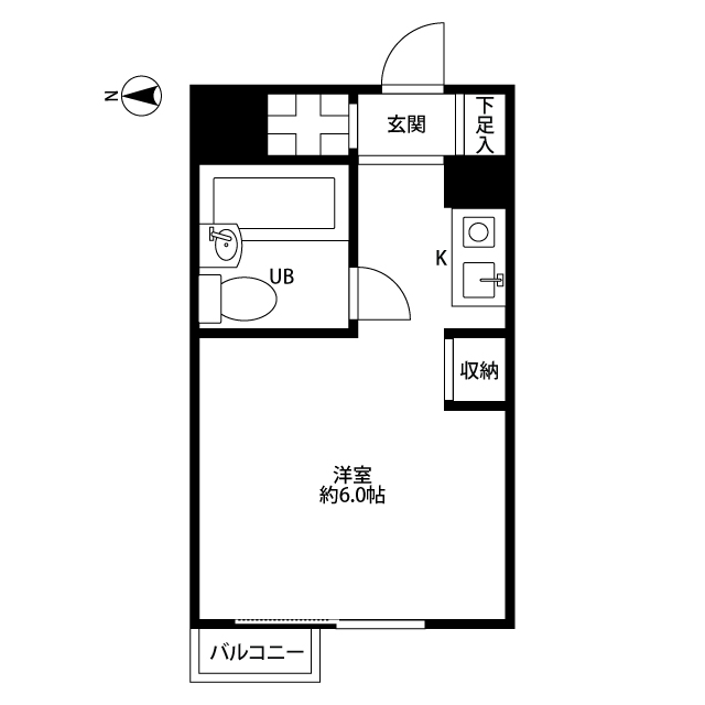 小机フラワーハイツの間取り
