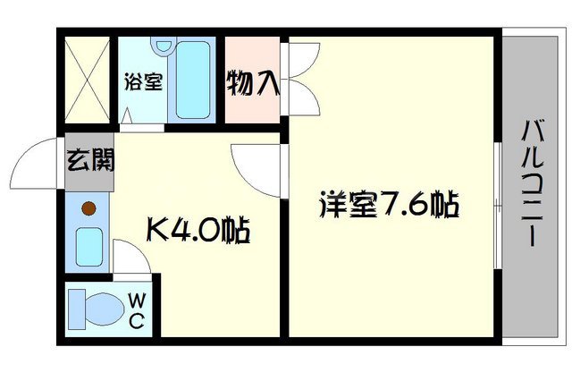 M'プラザ西三荘駅前の間取り