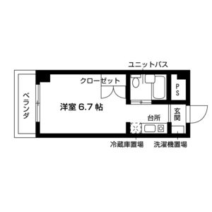 プランドール・616号室の間取り
