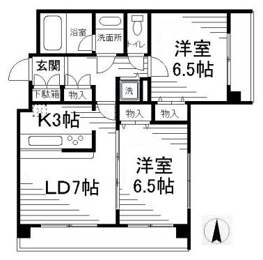 ヴィルラフィーネ東新宿の間取り