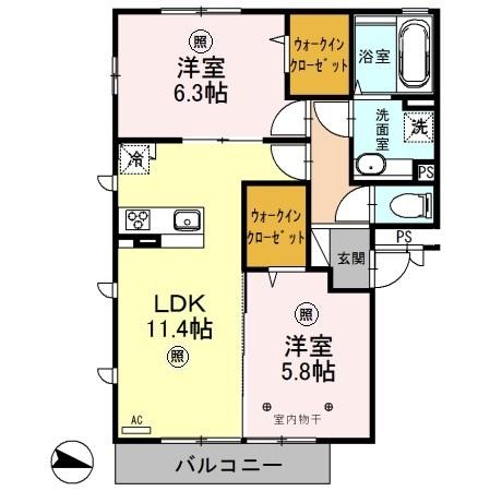 コーラルの間取り