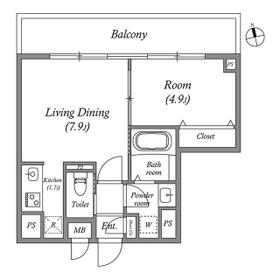 コスモグラシア内神田の間取り