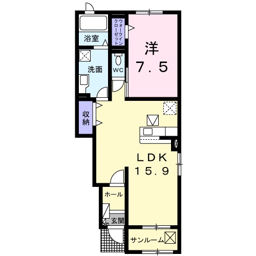 グラン イリーデの間取り