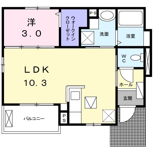 ニューライズ東大友の間取り