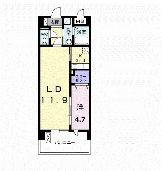 メゾンラフィネの間取り