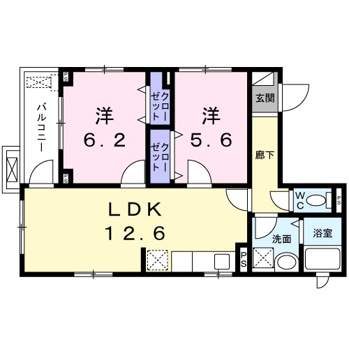 ソレイユ深沢の間取り