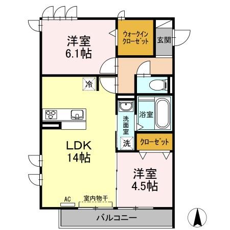 HILLS Nodaの間取り