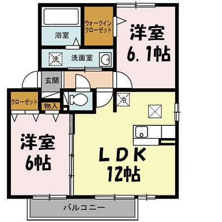 サンライトヒルズBの間取り