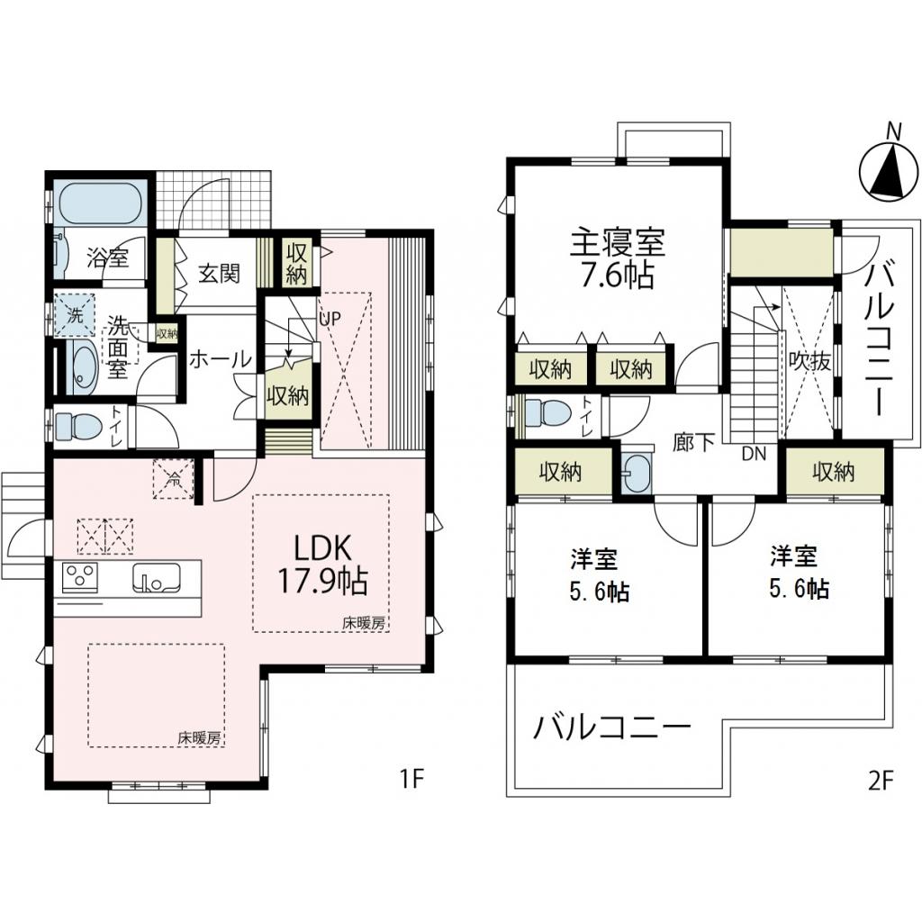 町田市野津田町貸家の間取り