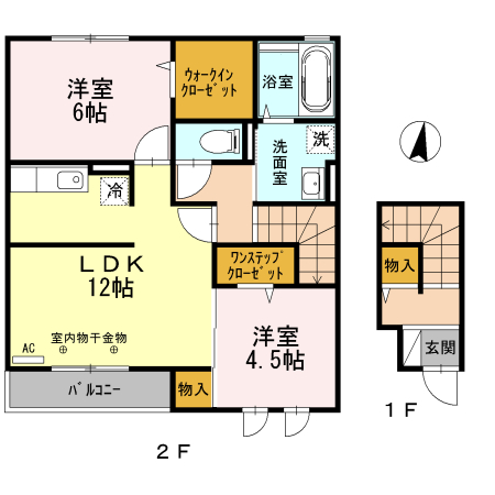 ミルトス向原の間取り