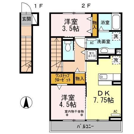 レジデンス月/レジデンス星 レジデンス星の間取り