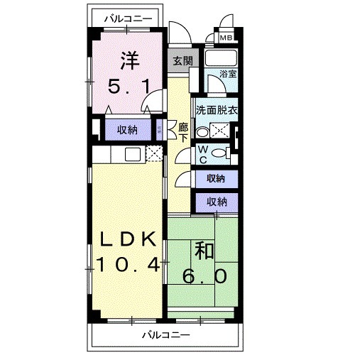 ウイングイーストの間取り
