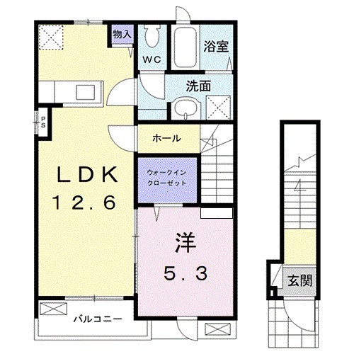 リュニック 唯 Ⅱの間取り