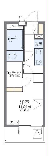 レオパレスメゾン長戸井の間取り