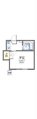 レオパレス伏見第3の間取り