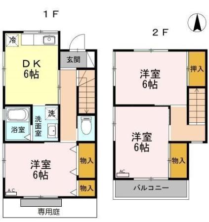 テラスM Aの間取り