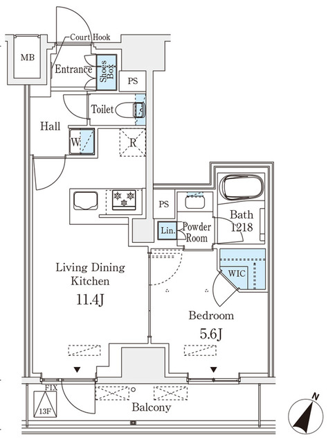 ベルファース神田神保町の間取り