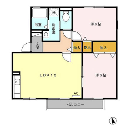 メゾン杁ヶ島の間取り