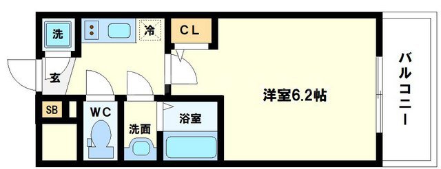 エスリード大阪梅田リュクスの間取り