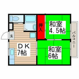 スカイハイツの間取り