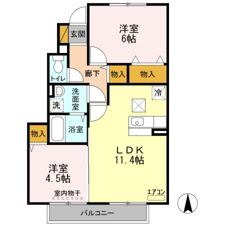 ハイブリッジⅡの間取り