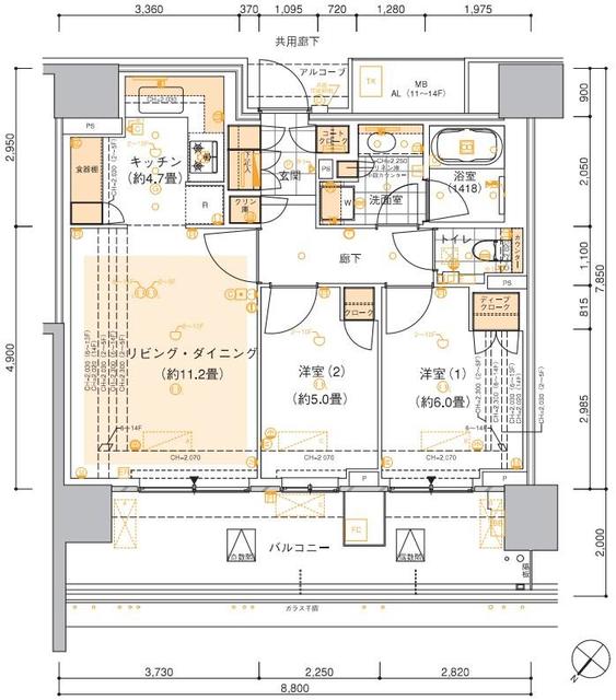 HARUMI FLAG SUN VILLの間取り