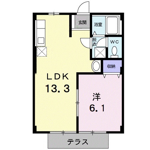 第一常磐荘の間取り
