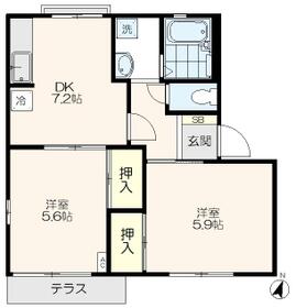 サンエイトB棟の間取り