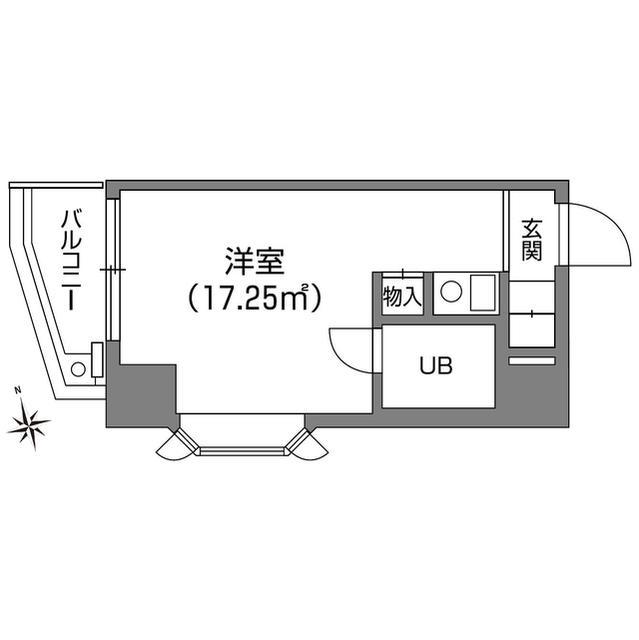 コア伝通院アネックス・0304号室の間取り