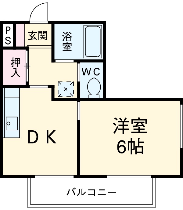 ドミール中央の間取り