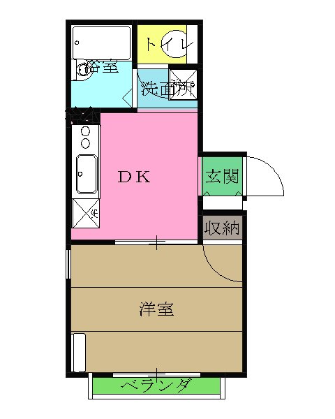 ドミール中央の間取り