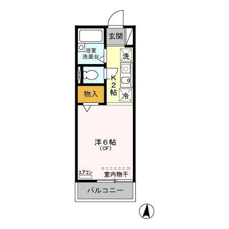 セジュール東川口の間取り