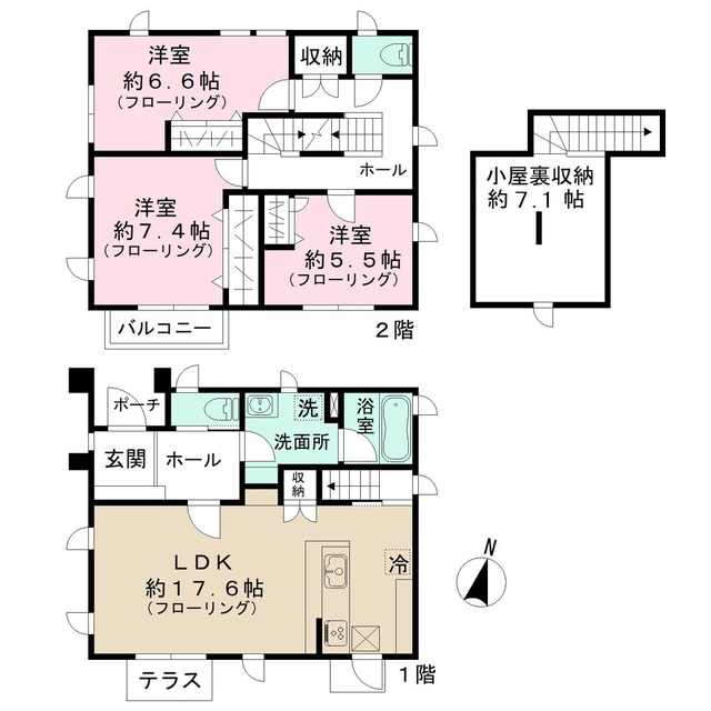モンレーブ雑司が谷 A棟の間取り