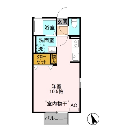 イノセントワールド 五番館の間取り