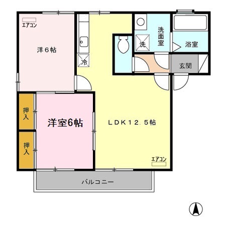 セジュールエクセレントの間取り